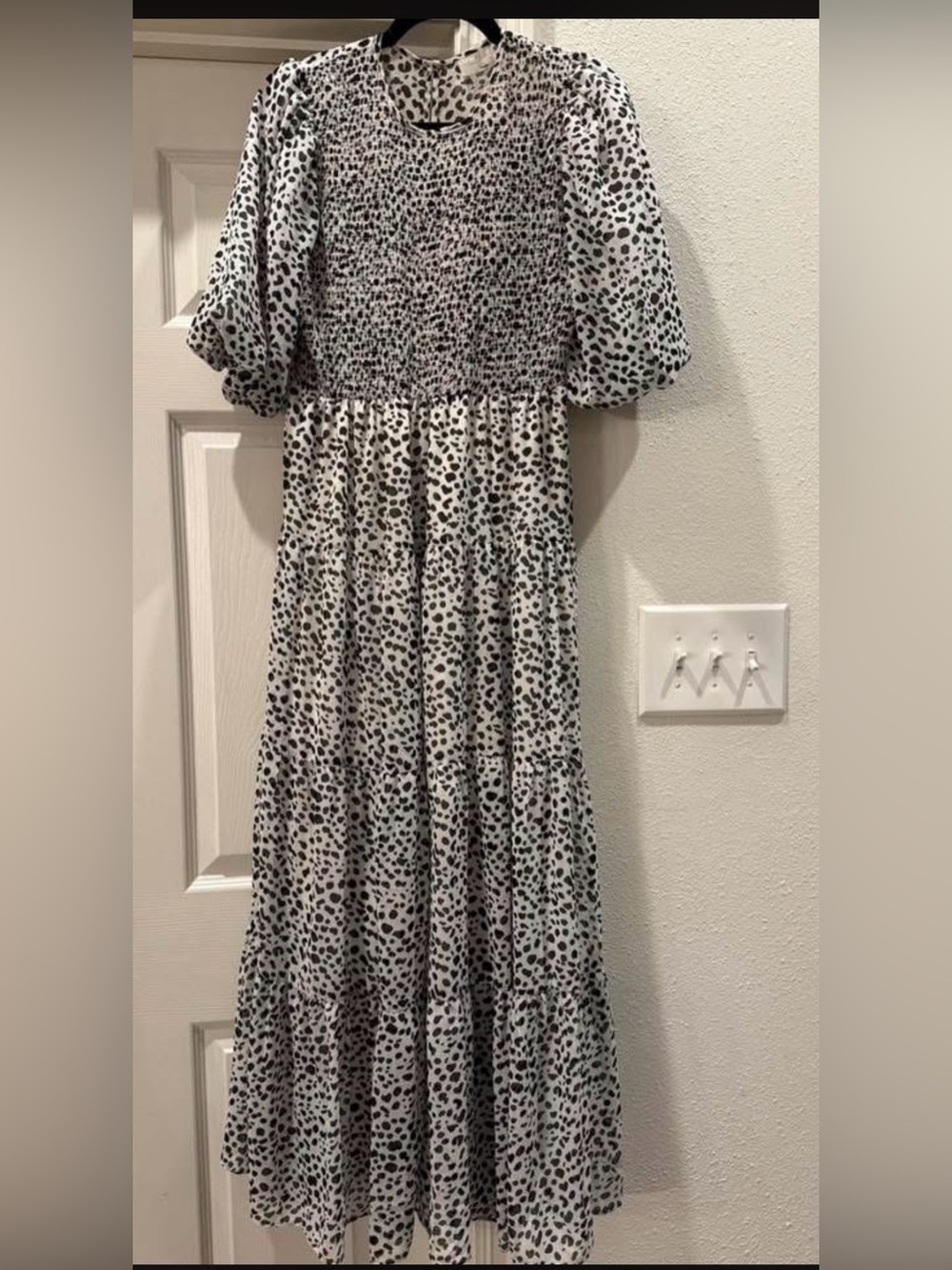 Smocked ASOS Dress - Black & White